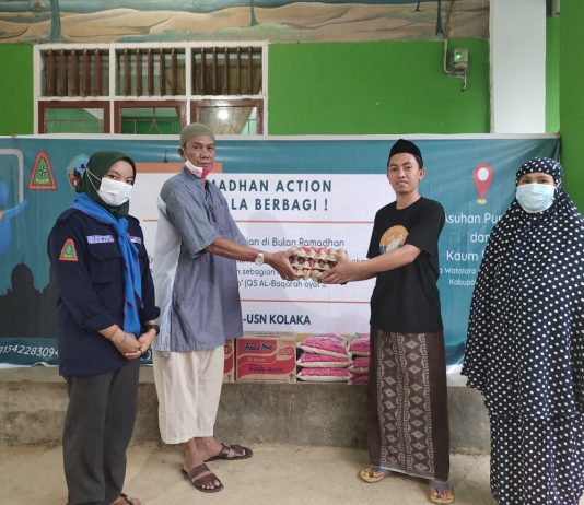 Ramadhan Action, Mapala USN Bagikan Sembako ke Panti dan Kaum Duafa