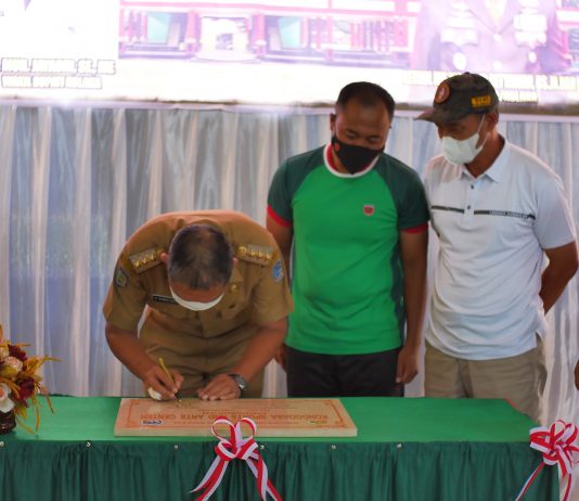 Kodim 1412 Kolaka Sulap Tribun Lapangan Konggoasa Jadi Sport & Arts Center