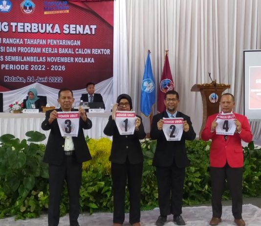 Penyaringan Tahap Pertama, Prof. Ruslin Kantongi Suara Terbanyak Pilrek USN Kolaka