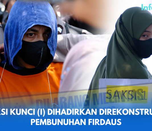 Saksi Kunci I Dihadirkan di Rekonstruksi Pembunuhan Firdaus