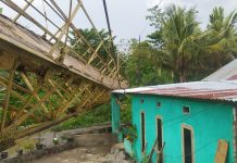 Jembatan Gantung di Jalan Bendungan Balandete Hampir Roboh