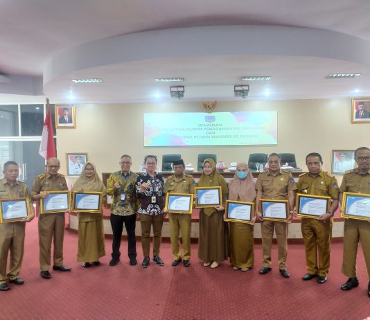 Sembilan SKPD Diganjar Penghargaan Taat Pajak dari Kemenkeu