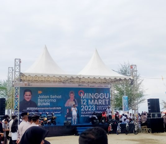 Jalan Sehat Bersama BUMN Dipadati Ratusan Masyarakat Kolaka