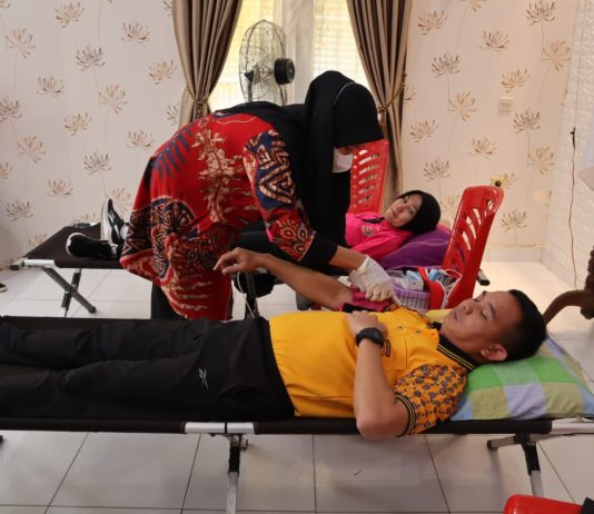 Aksi Donor Darah Polres Kolaka, Peringati Hari Bhayangkara ke-77 Tahun