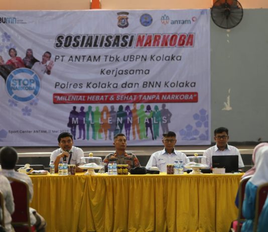 Antam Sosialisasikan Bahaya Penyalahgunaan Narkoba ke Pelajar