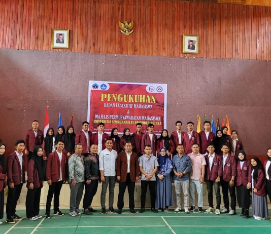 Rektor USN Kolaka Kukuhkan Pengurus BEM adan MPM Tingkat Universitas
