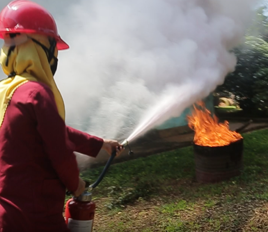 Pencegahan Dini Kabakaran Lahan, PT. Antam Lakukan Simulasi Tanggap Darurat
