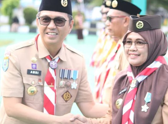 Peringatan HUT Pramuka ke-64 di Kolaka, Bupati Amri Tekankan Pentingnya Kolaborasi dan Pendidikan Karakter