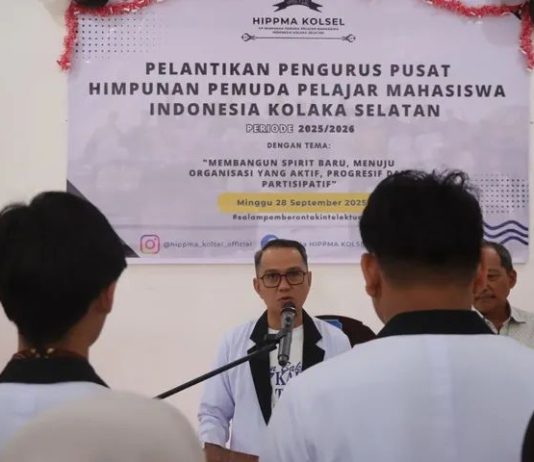 Bupati Kolaka Lantik Pengurus Pusat HIPPMA Kolsel Periode 2025/2026