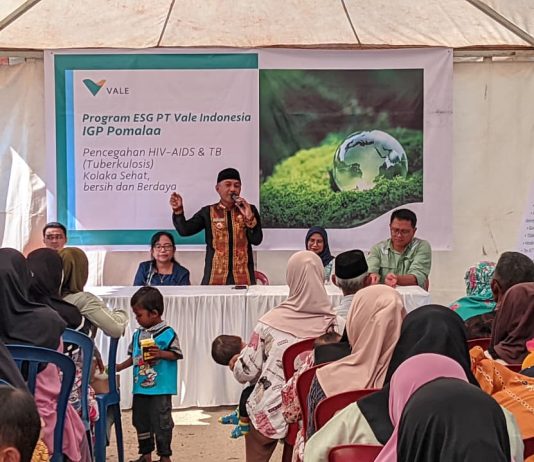 PT Vale dan Puskesmas Pomalaa Bersinergi Cegah HIV-AIDS dan TB di Kampung Bajo