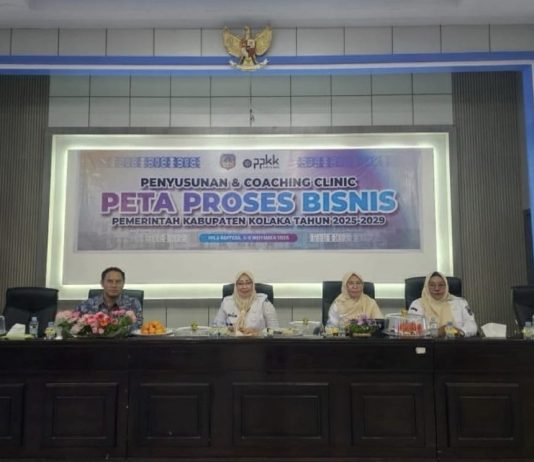 Pemkab Kolaka Gelar Penyusunan dan Coaching Clinic Peta Proses Bisnis 2025–2029