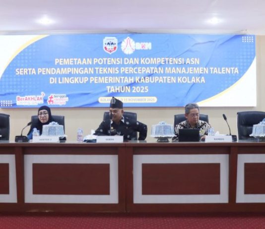 Sekda Kolaka Buka Secara Resmi Kegiatan Pemetaan Potensi dan Kompetensi ASN serta Pendampingan Teknis Manajemen Talenta