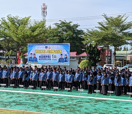 Bupati Kolaka Ajak ASN Jaga Nama Baik KORPRI dan Keluarga pada Peringatan HUT KORPRI ke-54