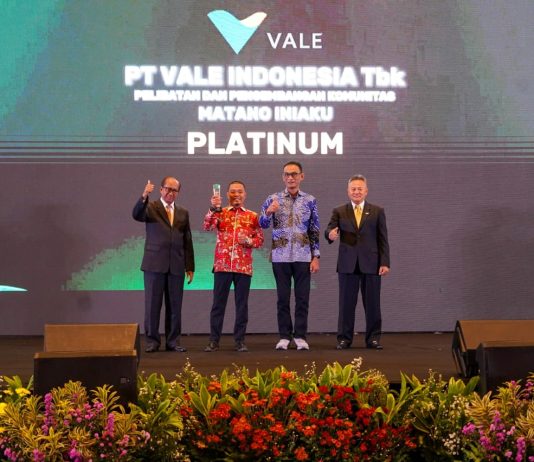 PT Vale Raih Penghargaan Nasional untuk Program Keberlanjutan di Luwu Timur