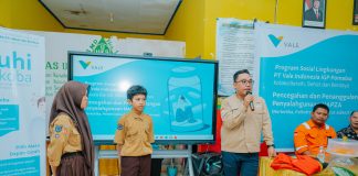 PT Vale Beri Edukasi Bahaya Narkoba kepada Pelajar SMPN 1 Pomalaa