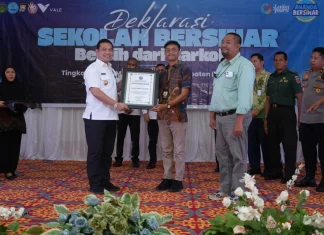 PT Vale, Pemkab Luwu Timur dan BNN Deklarasikan Sekolah Bersinar, Bentengi Pelajar dari Ancaman Narkoba