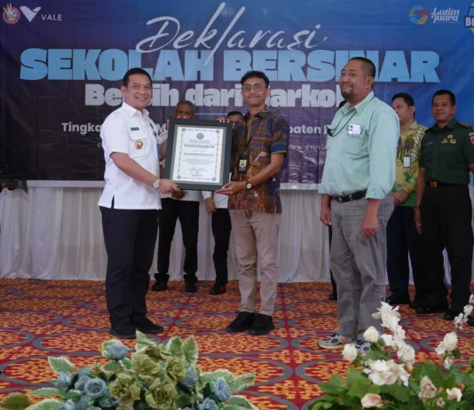 PT Vale, Pemkab Luwu Timur dan BNN Deklarasikan Sekolah Bersinar, Bentengi Pelajar dari Ancaman Narkoba
