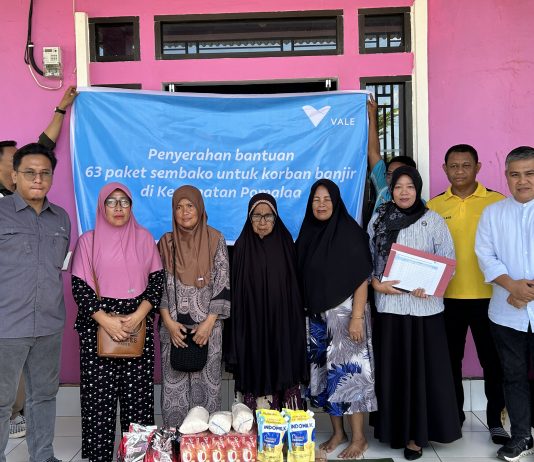 PT Vale IGP Pomalaa Bergerak Cepat Bantu Korban Banjir di Totobo