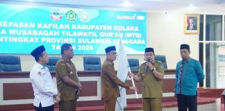 Bupati Kolaka Lepas Kafilah MTQ ke-31 Sultra, Targetkan Prestasi dan Syiar Al-Qur’an
