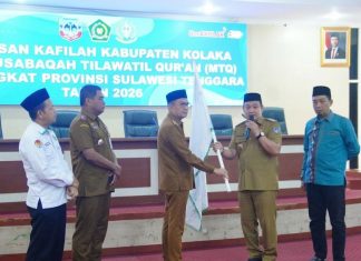 Bupati Kolaka Lepas Kafilah MTQ ke-31 Sultra, Targetkan Prestasi dan Syiar Al-Qur’an