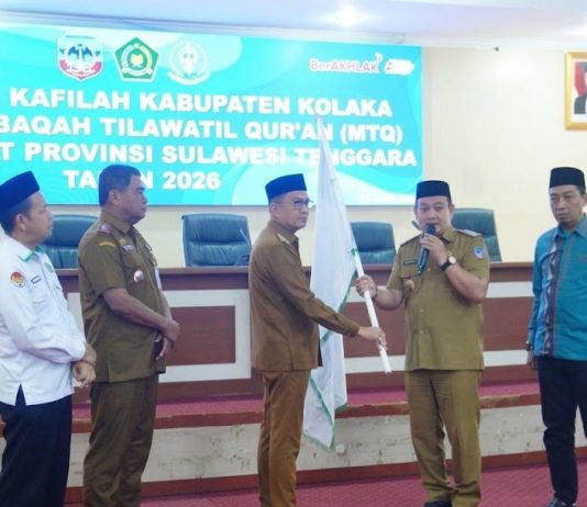 Bupati Kolaka Lepas Kafilah MTQ ke-31 Sultra, Targetkan Prestasi dan Syiar Al-Qur’an