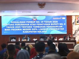 Pemkab Kolaka Sosialisasikan Aturan Baru TPP ASN, Dorong Kinerja Lebih Profesional dan Transparan