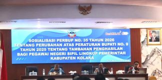 Pemkab Kolaka Sosialisasikan Aturan Baru TPP ASN, Dorong Kinerja Lebih Profesional dan Transparan