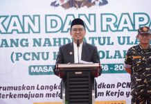 Bupati Kolaka Hadiri Pelantikan Pengurus PCNU, Ajak Perkuat Sinergi Membangun Daerah