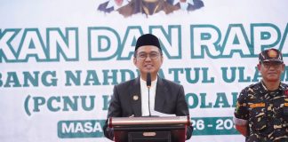 Bupati Kolaka Hadiri Pelantikan Pengurus PCNU, Ajak Perkuat Sinergi Membangun Daerah