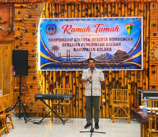 Pemkab Kolaka Perkuat Sinergi dengan TNI, Gelar Ramah Tamah Bersama Danpomdam XIV/Hasanuddin